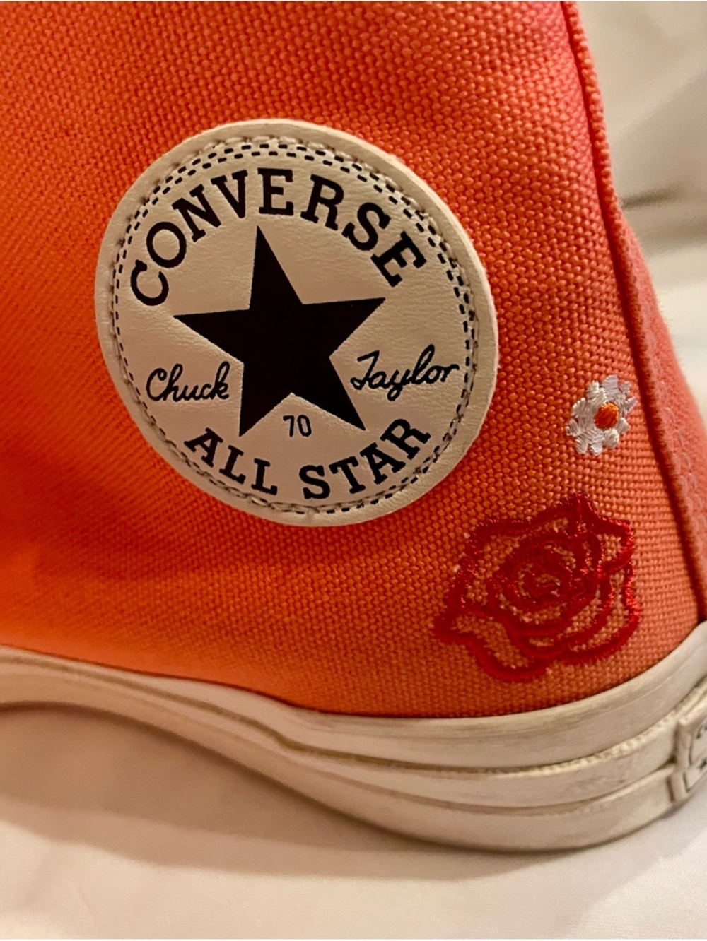 Converse Chuck 70 Summer Embroidery in color Watermelon Slushy Egret - Picture 8 of 12